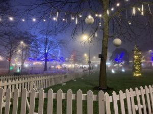 Galway Christmas Market in fog