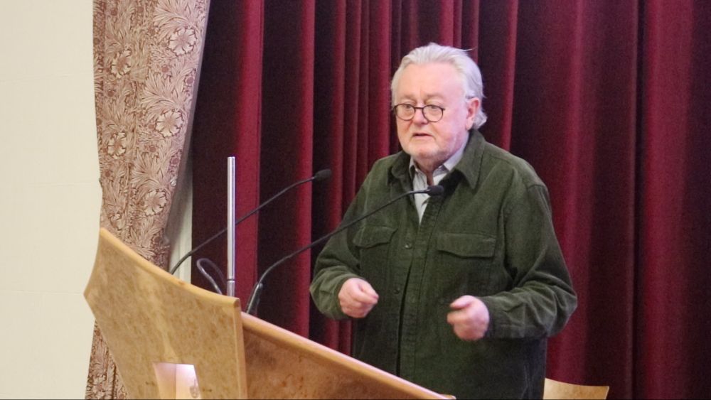Professor Schabas talking at the lectern