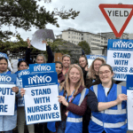 Nurses and Midwives Strike Outside University Hospital Galway